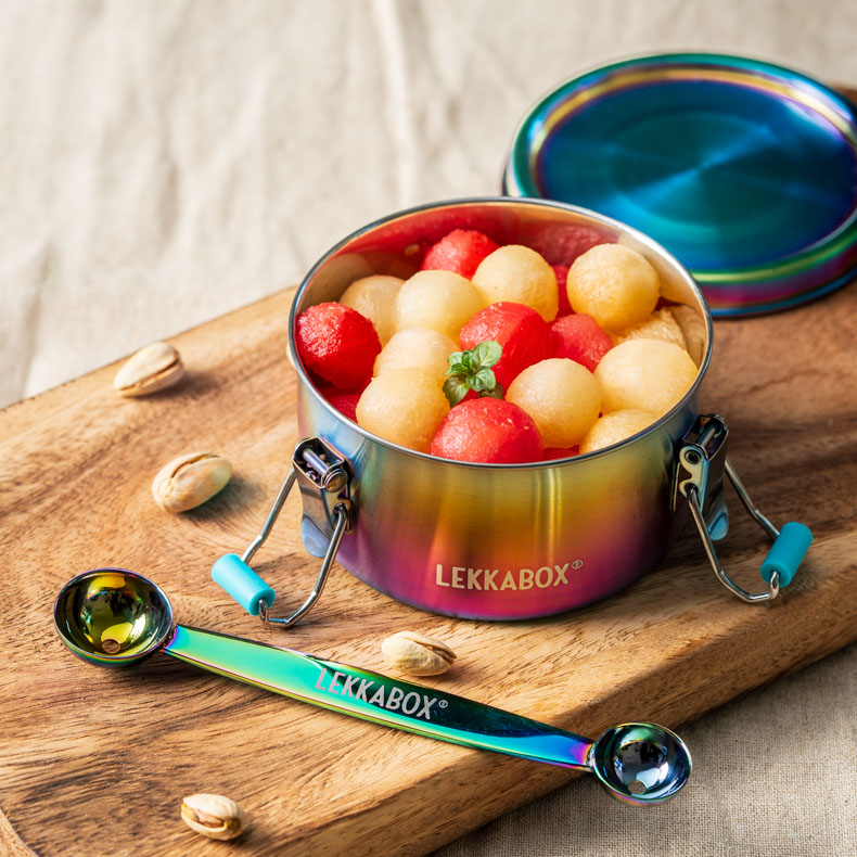 Melonenkugeln mit LEKKABOX Kugelausstecher für Bento Lunchbox