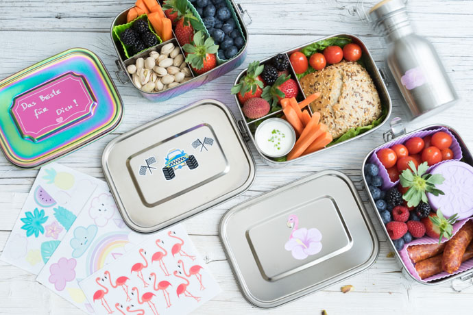 Wasserfeste Aufkleber für Kinder Brotdosen