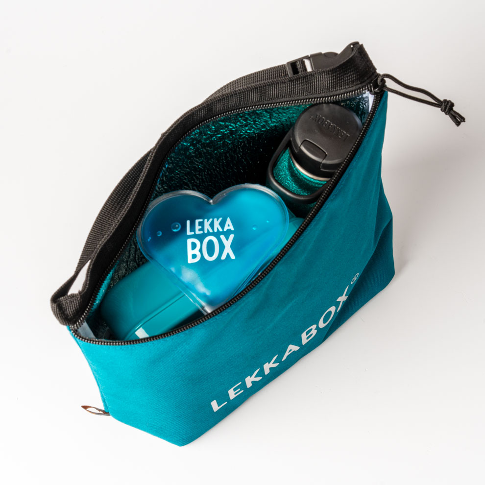 Isolierte Kühltasche für Lunchbox, Snacks & Trinkflasche. Hält Mahlzeiten länger frisch und passt perfekt in Schulranzen oder Rucksack.